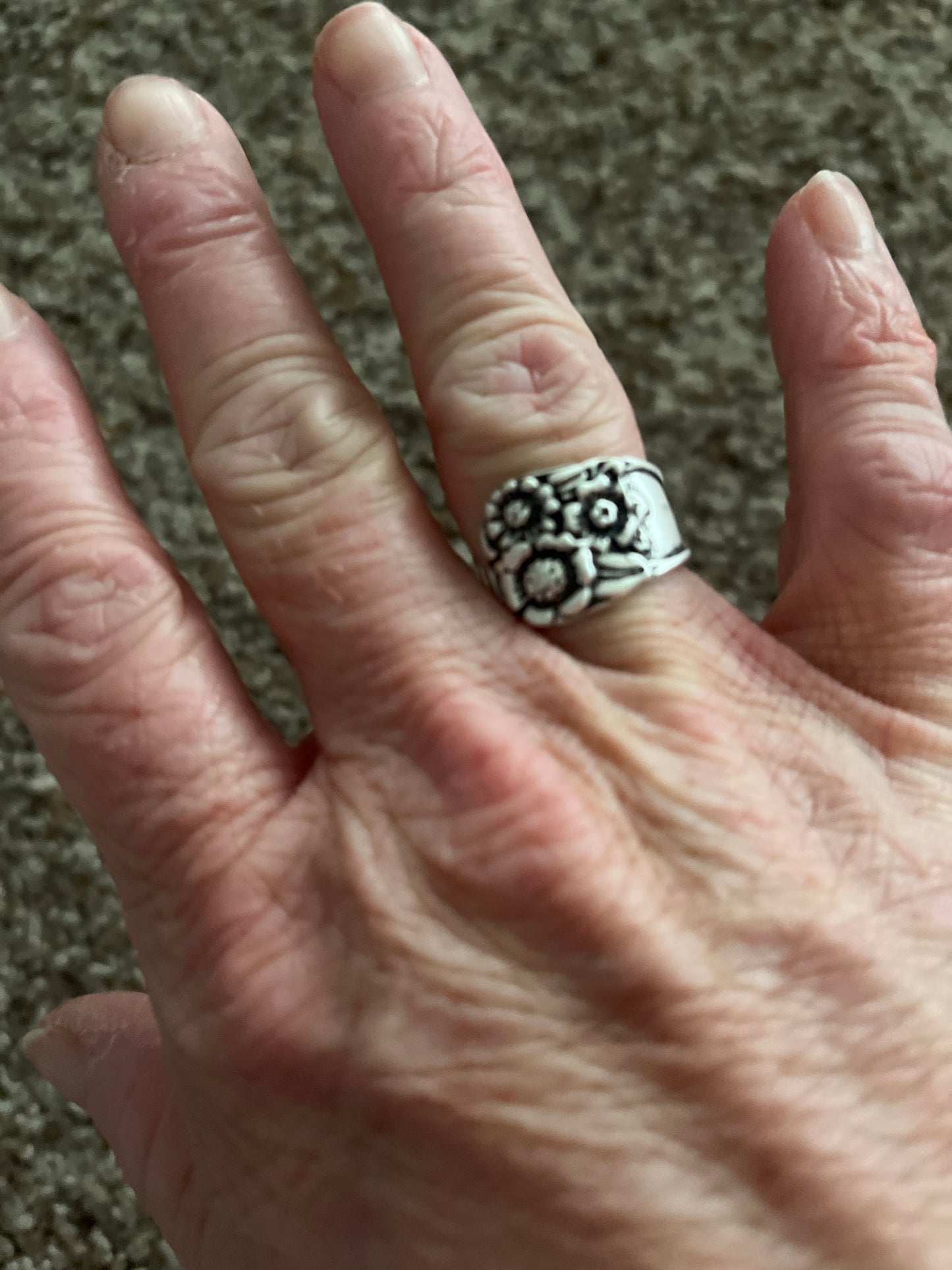 #720 VINTAGE BOHO FLORAL RING