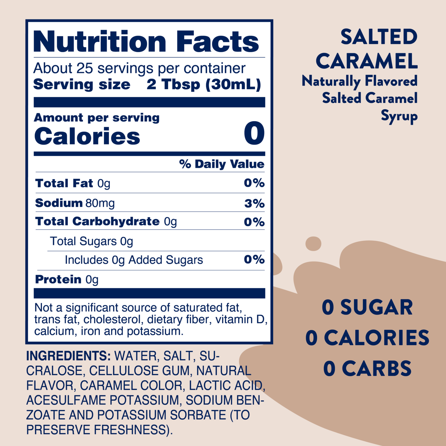 #1004 Sugar Free Salted Caramel Syrup