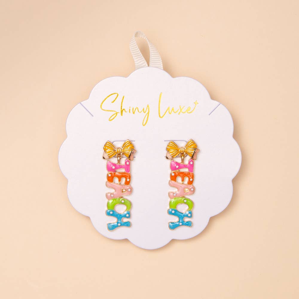 #693 “Teach” Post Earrings