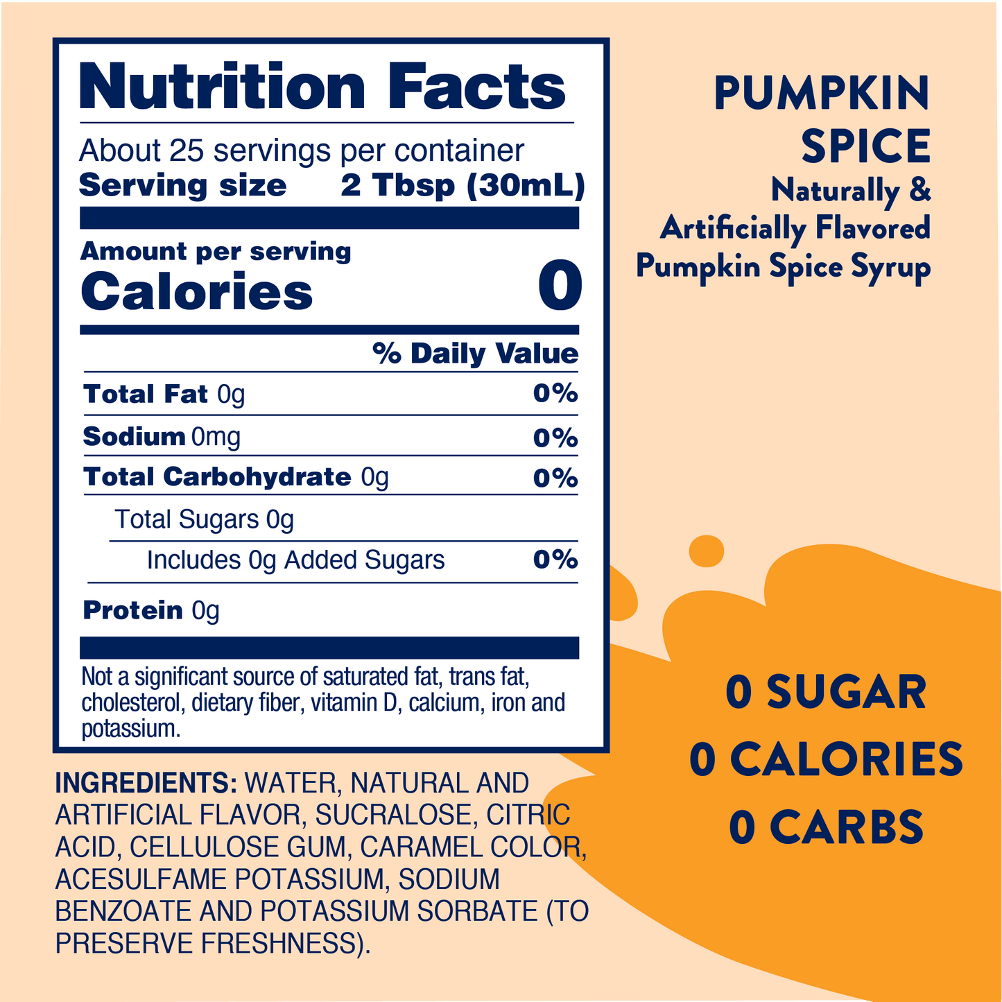 #1071 Sugar Free Pumpkin Spice Syrup