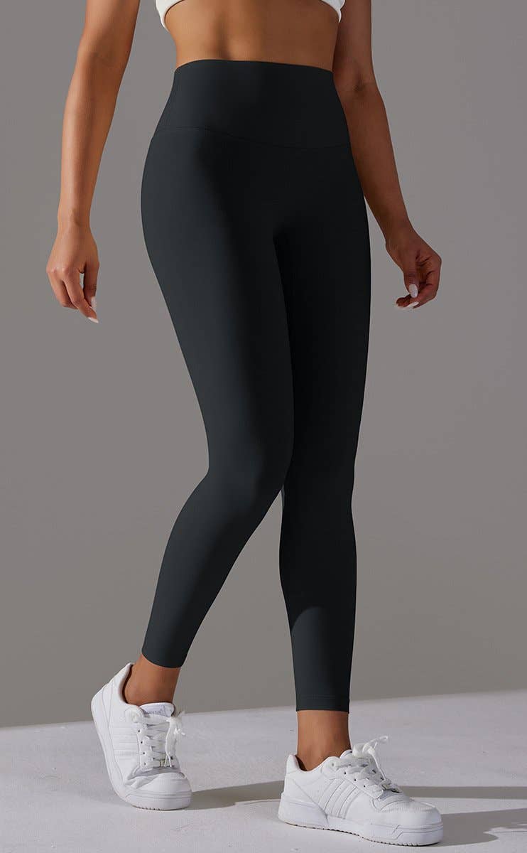 #536 Double-Sided Brushed Nude Breathable Yoga Pants
