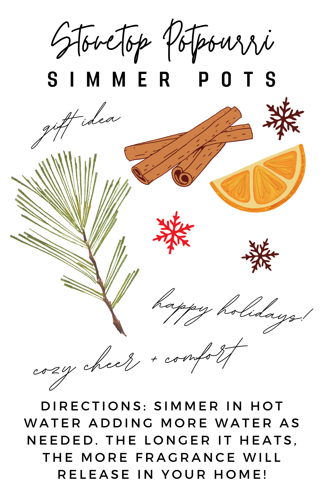 #494 Simmer Stovetop Potpourri Holiday Spice Fall Christmas Blend