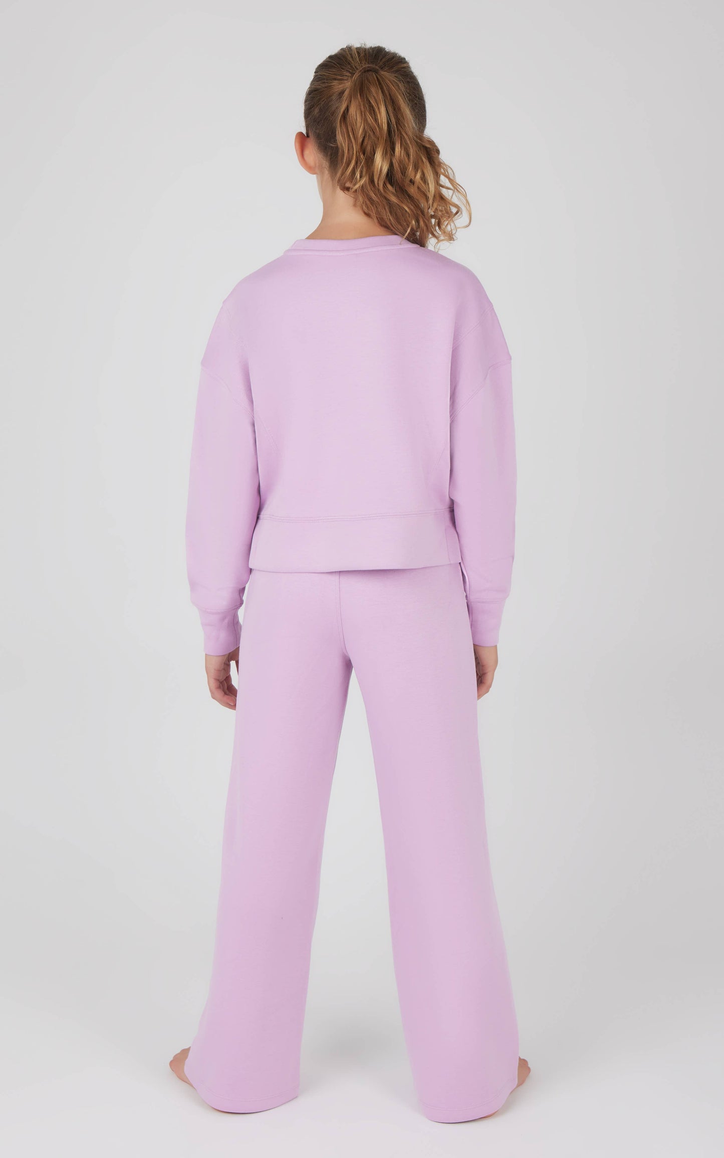 #400 Girls Everyday Scuba Side Slit Pullover and Pant - Set