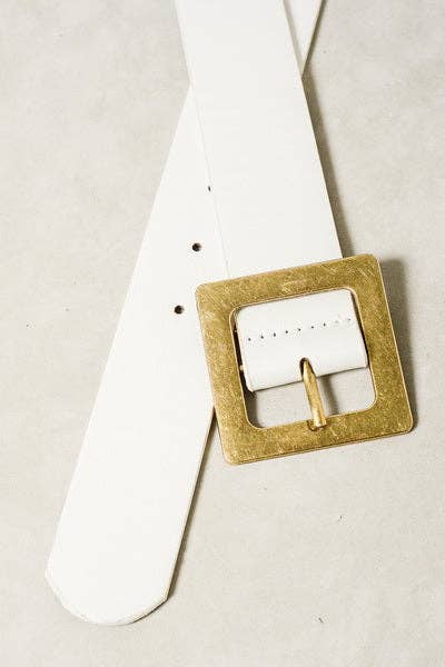 #604 CLASSIC OVERSIZED SQUARE BUCKLE BELTS