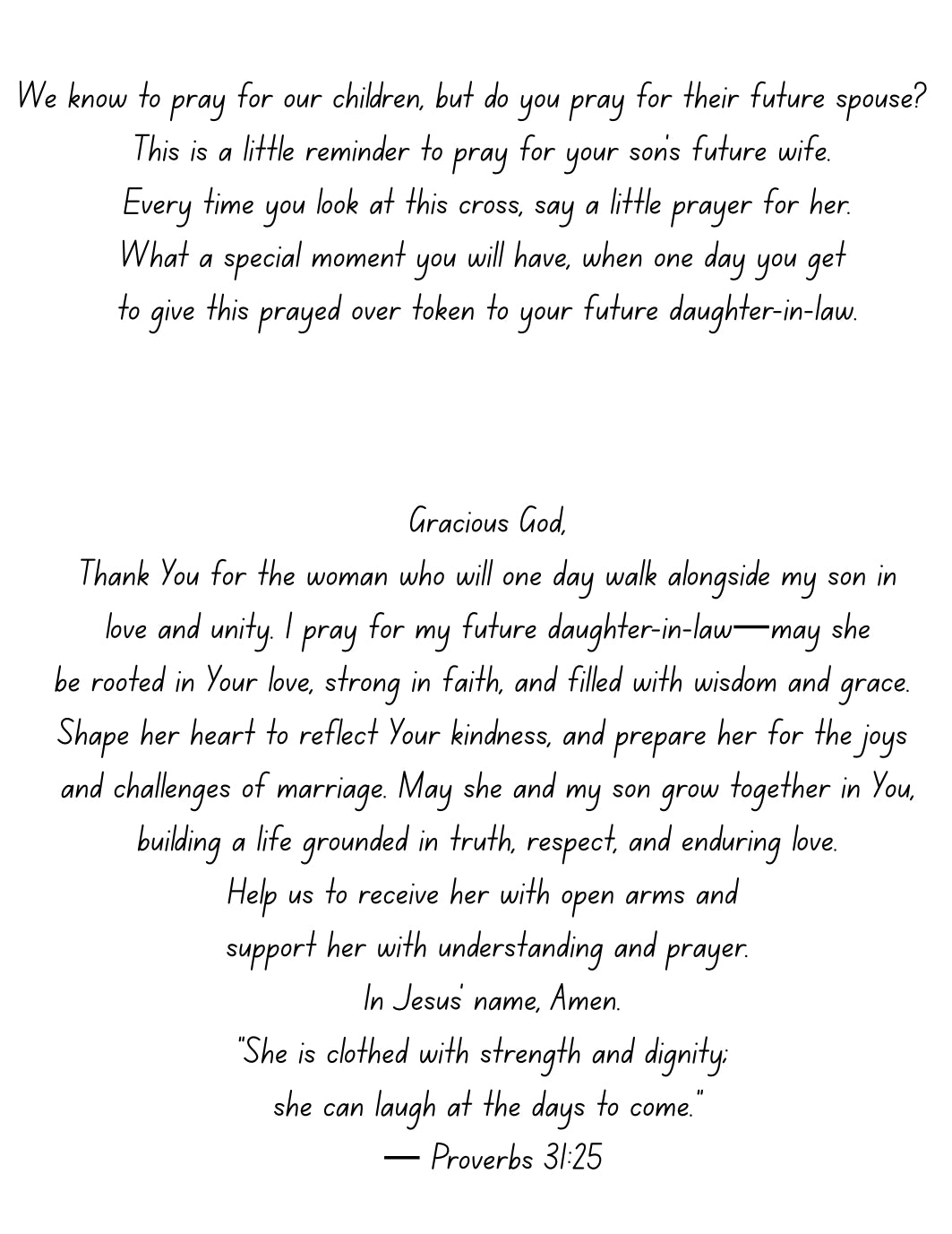 I Prayed for you… before I ever met you