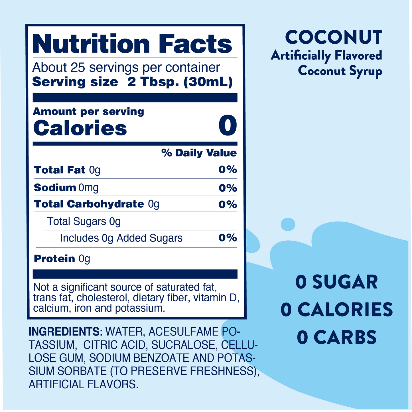 #476 Sugar Free Coconut Syrup
