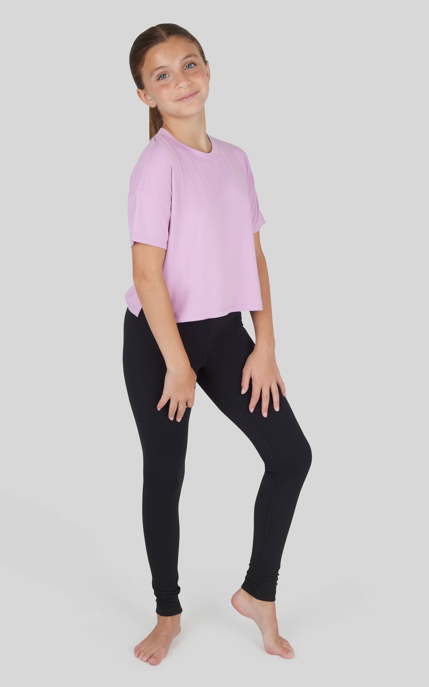 #401 Girls Super Soft T Shirt, Leggings, Flare - 3 PCS SET