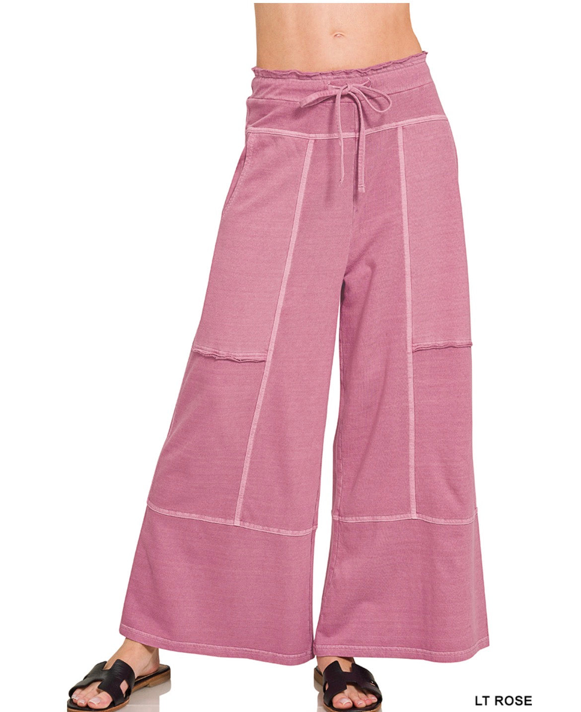 #983 Patch Style Flowy Pants