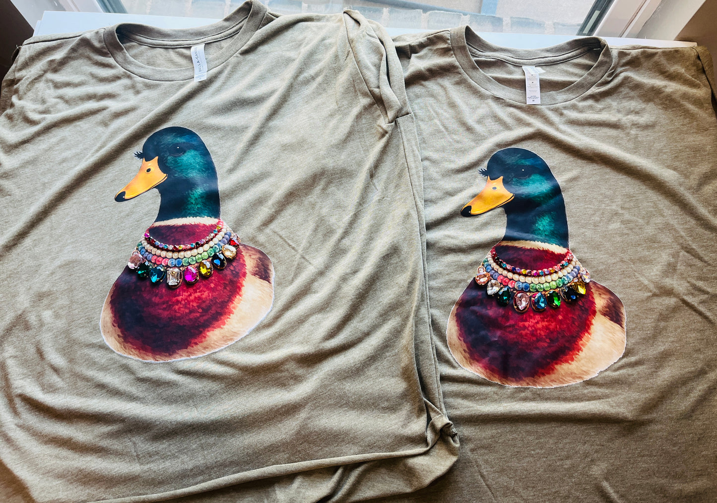 #1002 Bling Duck Muscle Tee