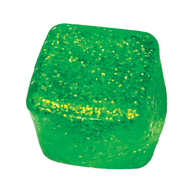 #1023 Fun Doh Glow in the Dark Squishy Sparkle Cube