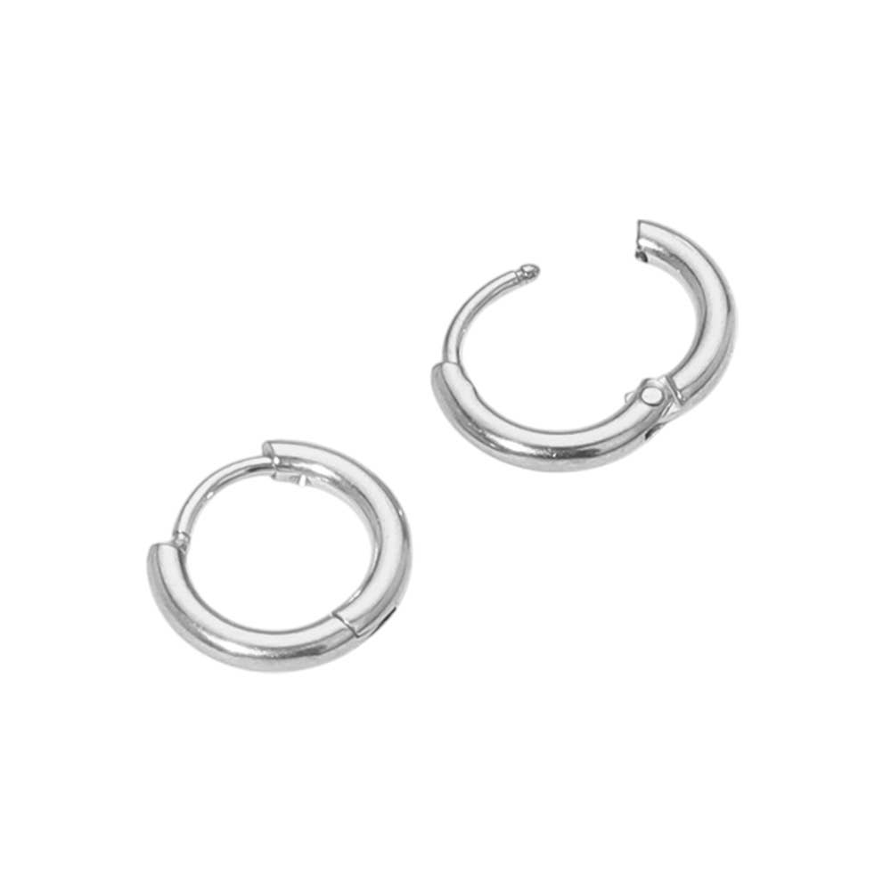 #472 Stainless Steel Hypoallergenic Mini Huggie Hoop Earrings