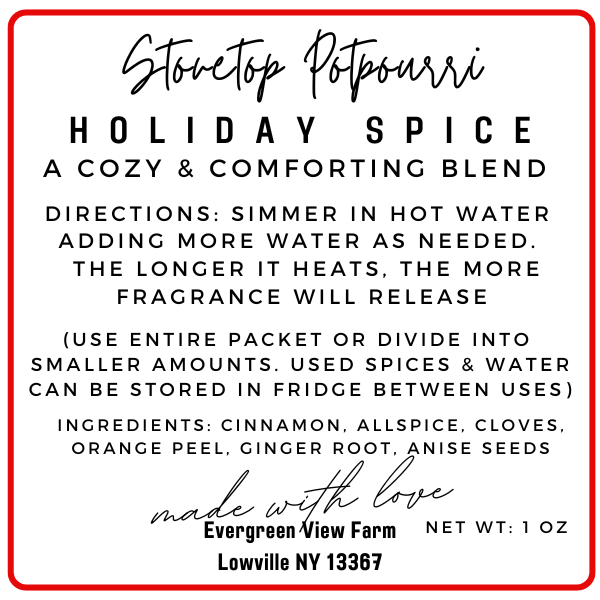 #494 Simmer Stovetop Potpourri Holiday Spice Fall Christmas Blend
