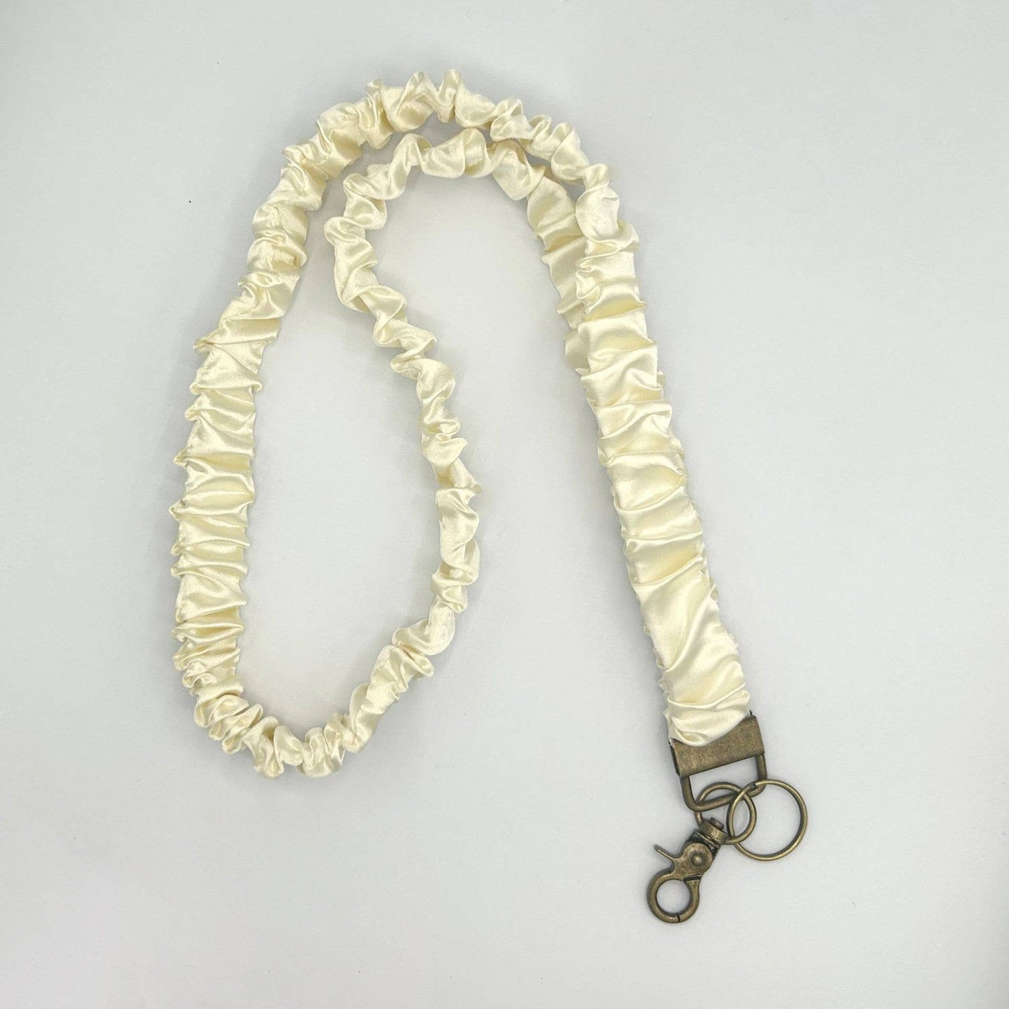 #1029 Floral Print & Plain Color Lanyard