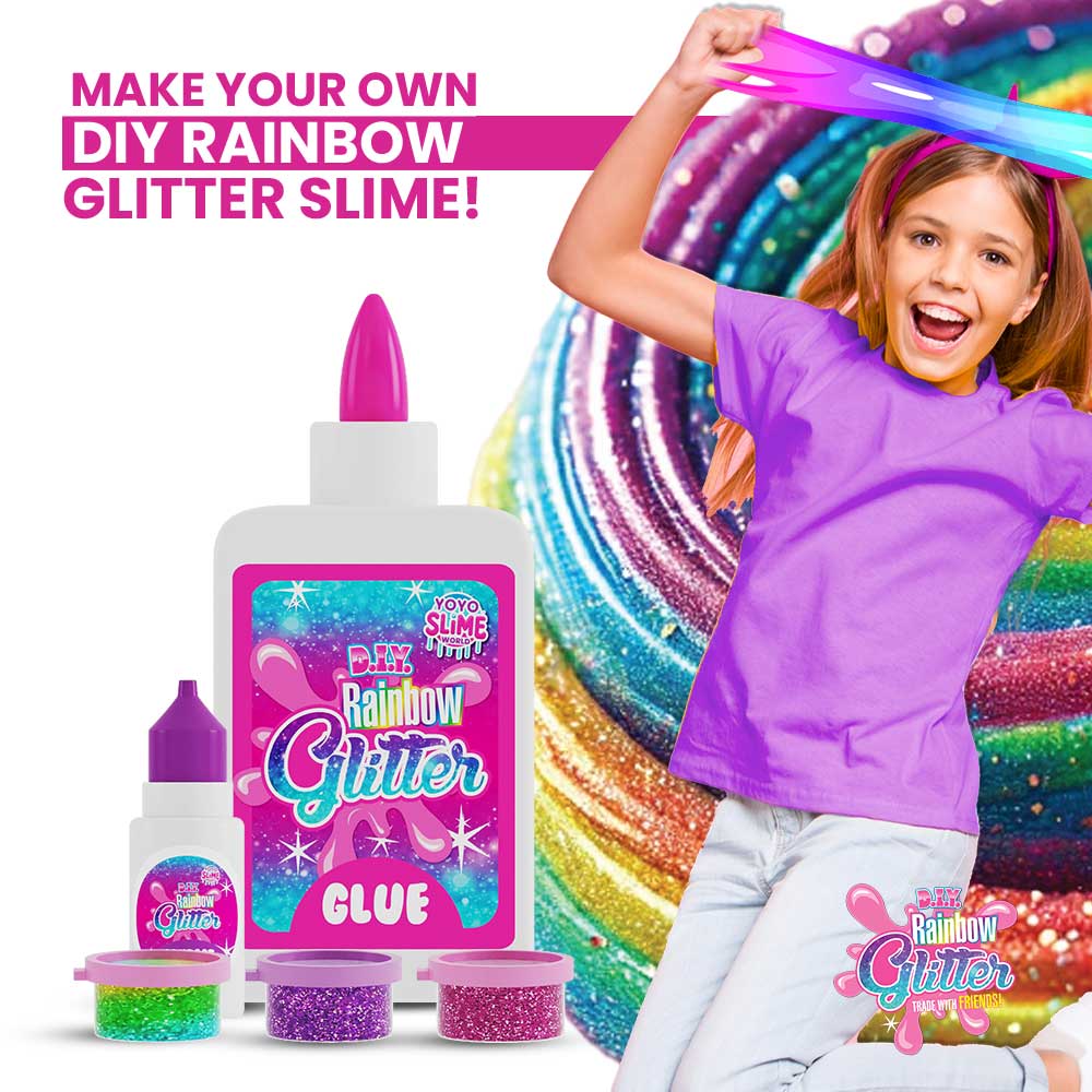 #495 DIY Fluffy & Glitter Slime Kit for Kids
