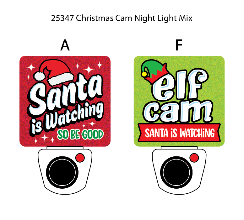 #1006 Christmas Santa Cam Night Light