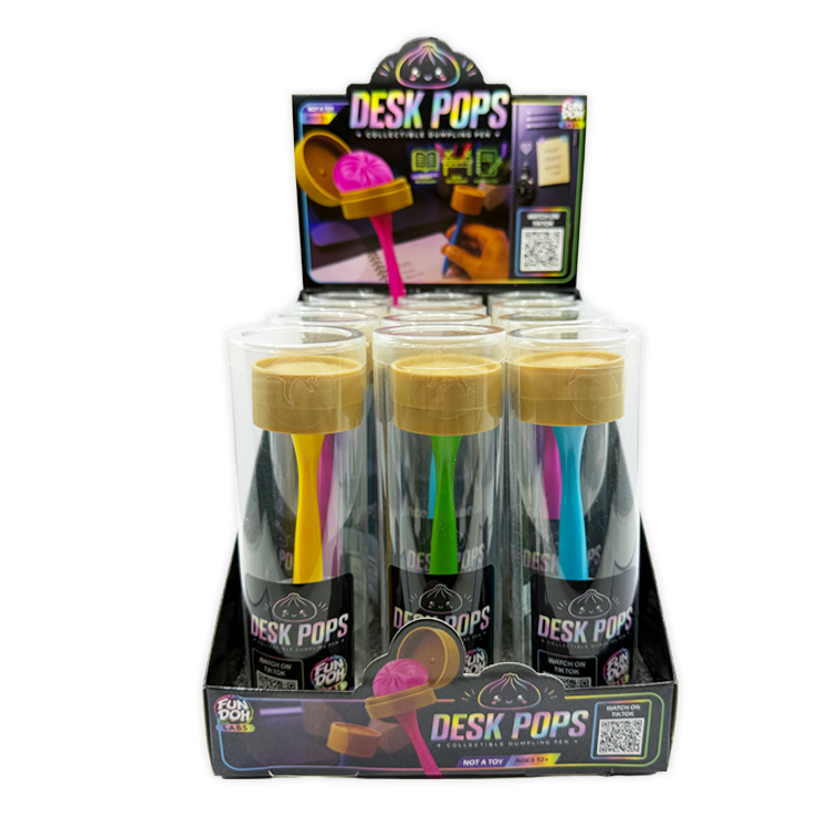 CS #1117 Fun Doh Squishy Dumpling Pen Desk Pop