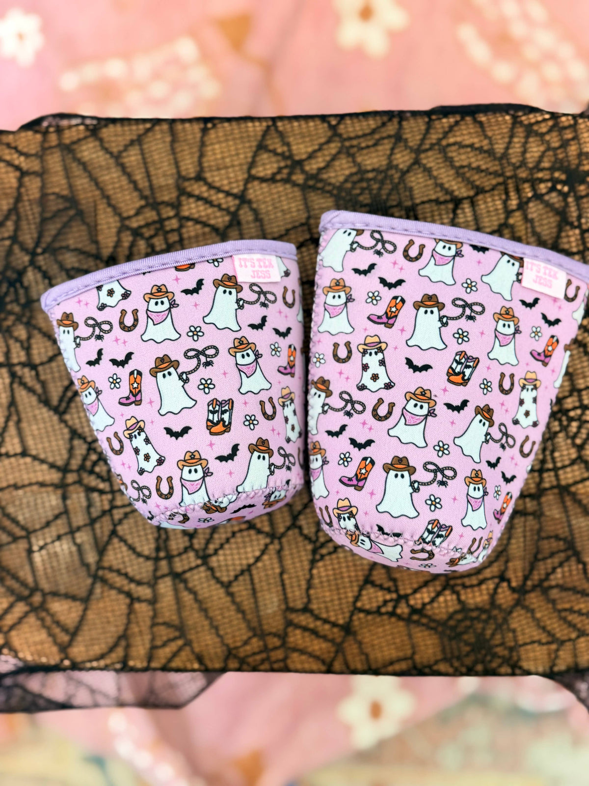 #1126 Iced Coffee Sleeve -Cowgirl Ghost