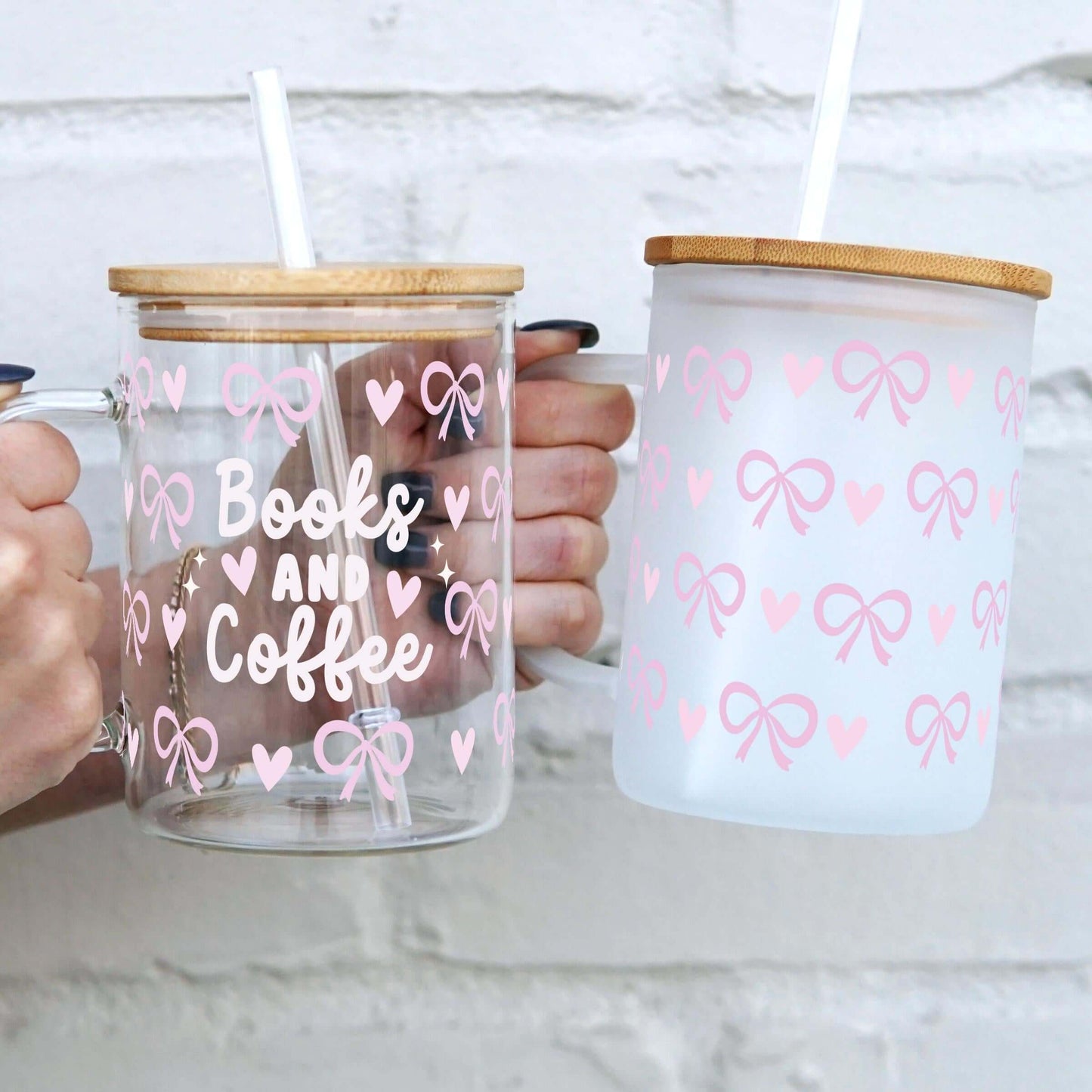 Coquette Books Glass Mug