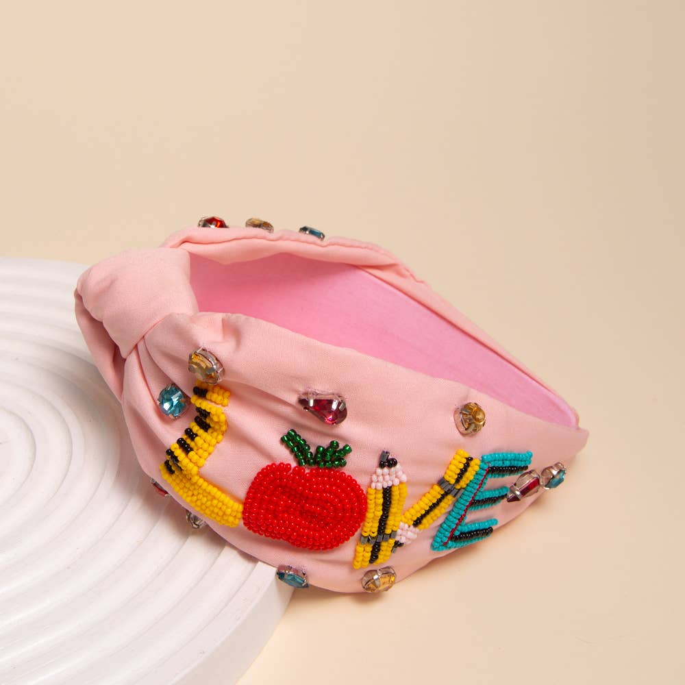 #689 "LOVE" Teacher Headband