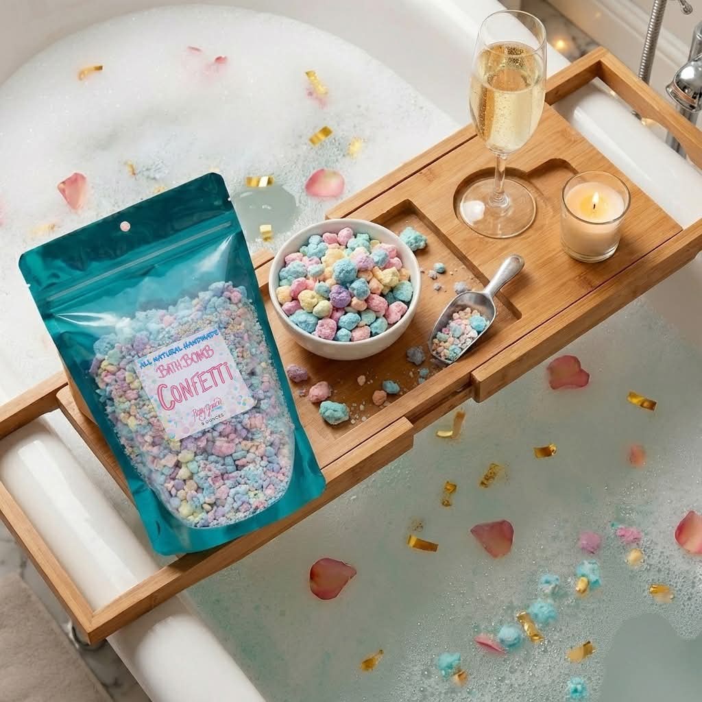 Bath Bomb Confetti, Holiday Kids, Easter Basket Stuffers