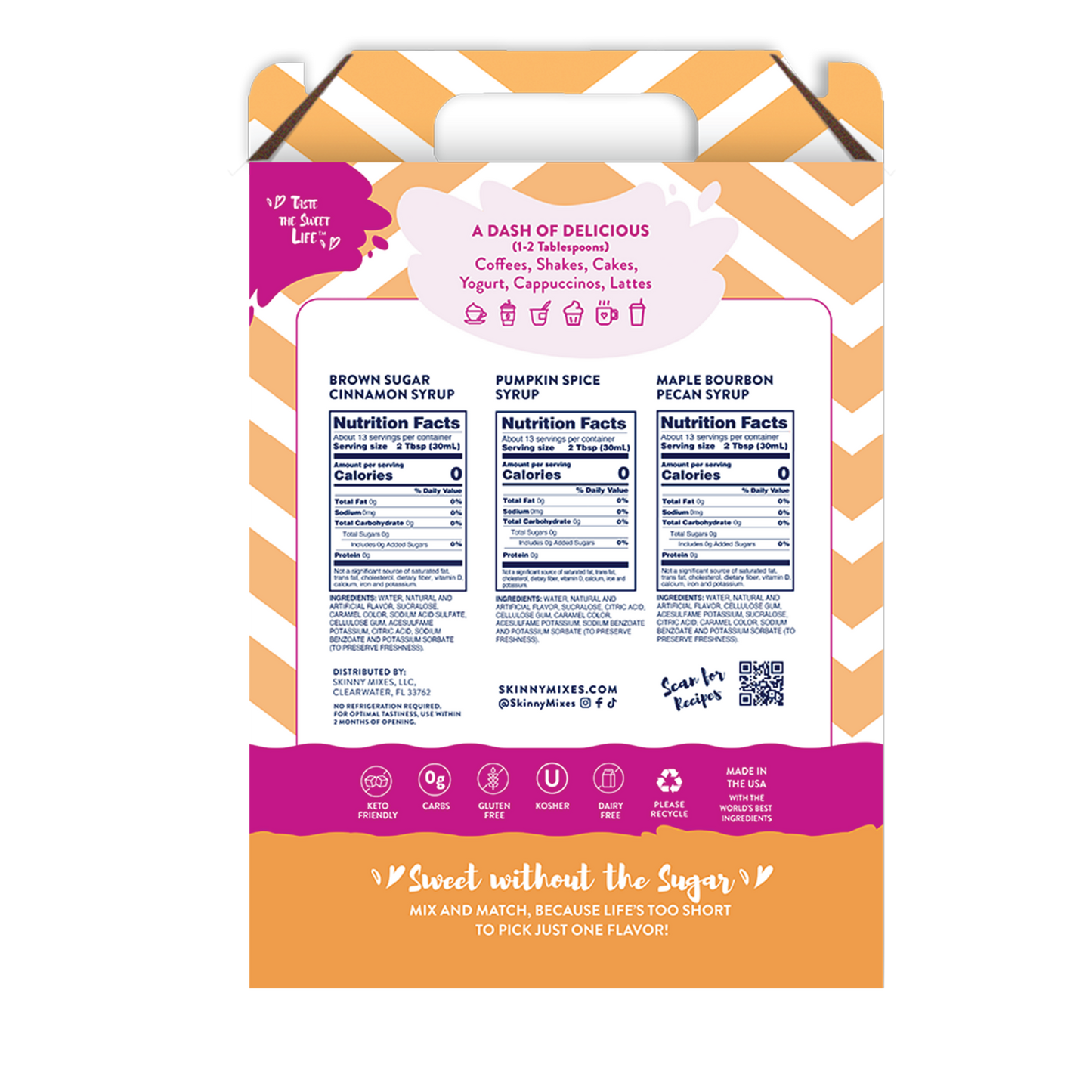 #491 Fall Favorites Syrup Trio - Sugar Free Gift Set