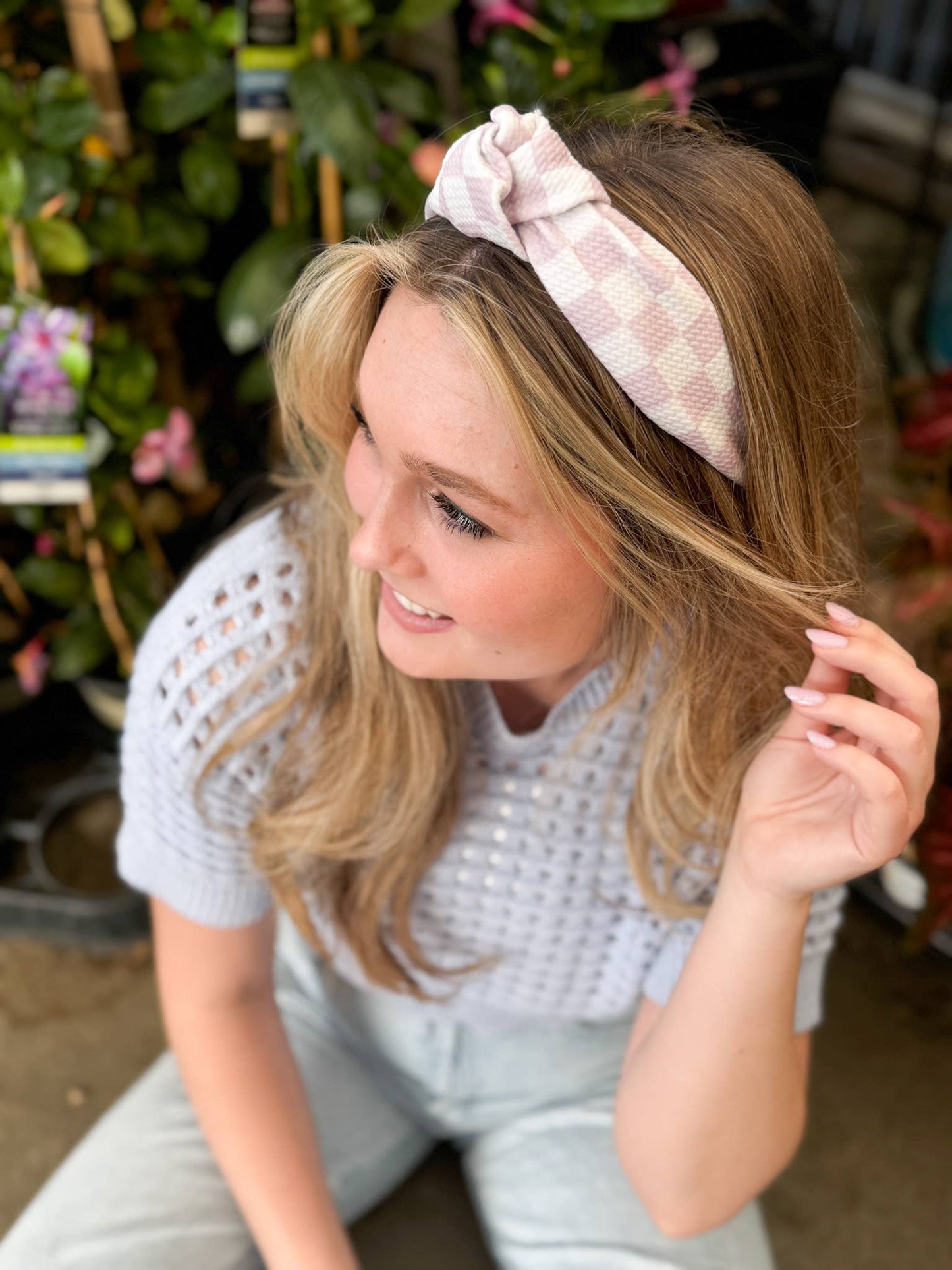 #642 Garden Party Structured Headband