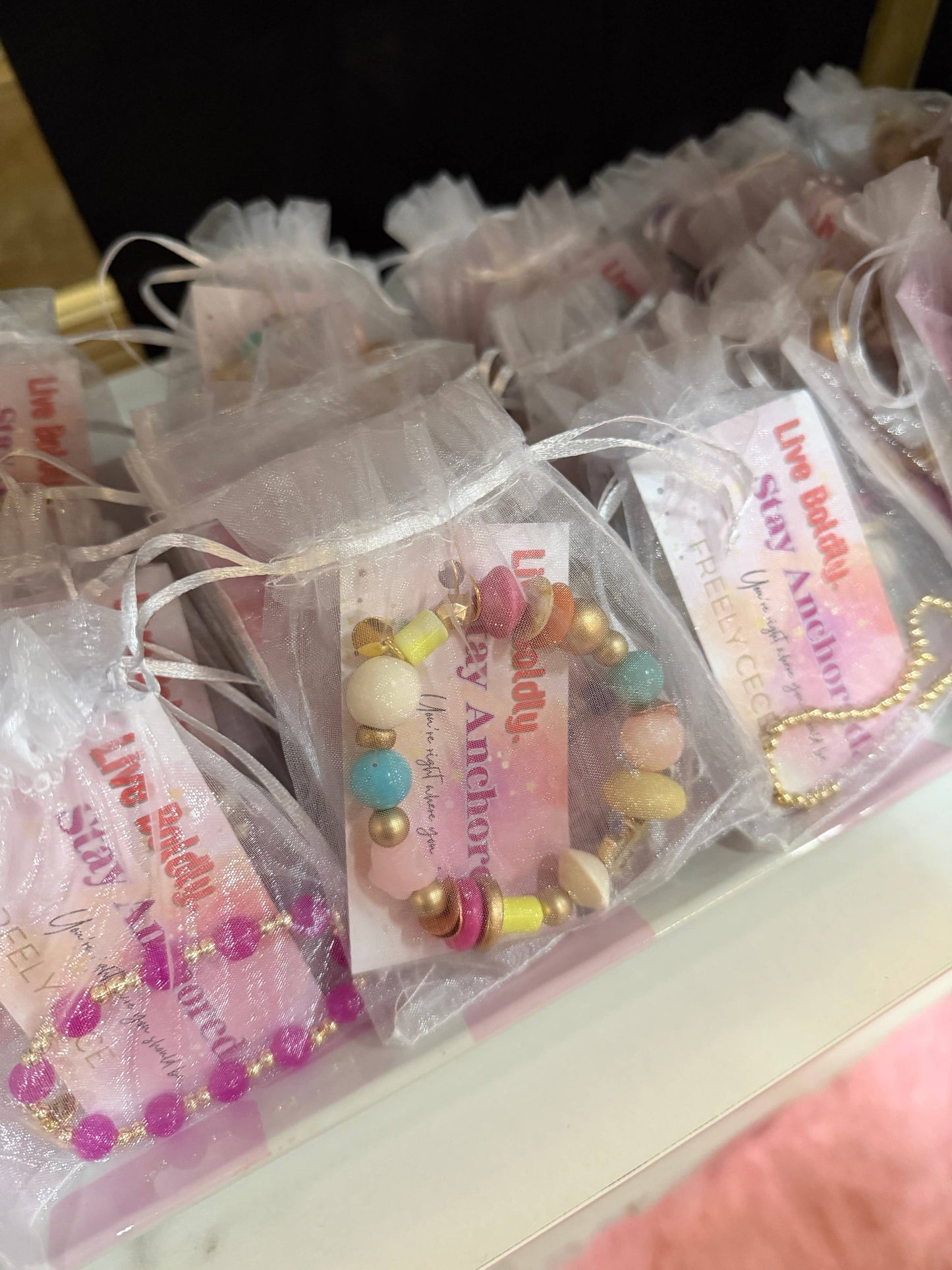 #1108 Live Bold Multicolor Beaded Bracelets