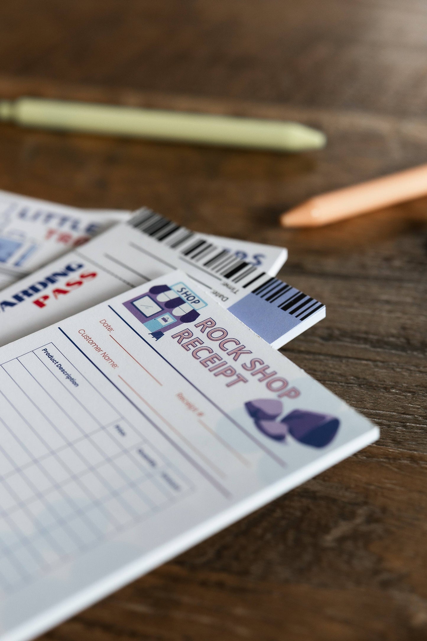 #151 Daycare Log, Boarding Pass, Travel Agent, Pet Check - Set of