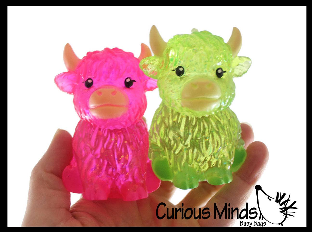 #1034 Highland Cow Shaped Stress Toy