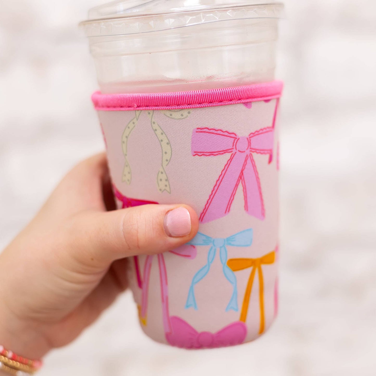 #542 Coquette Bows Drink Sleeve
