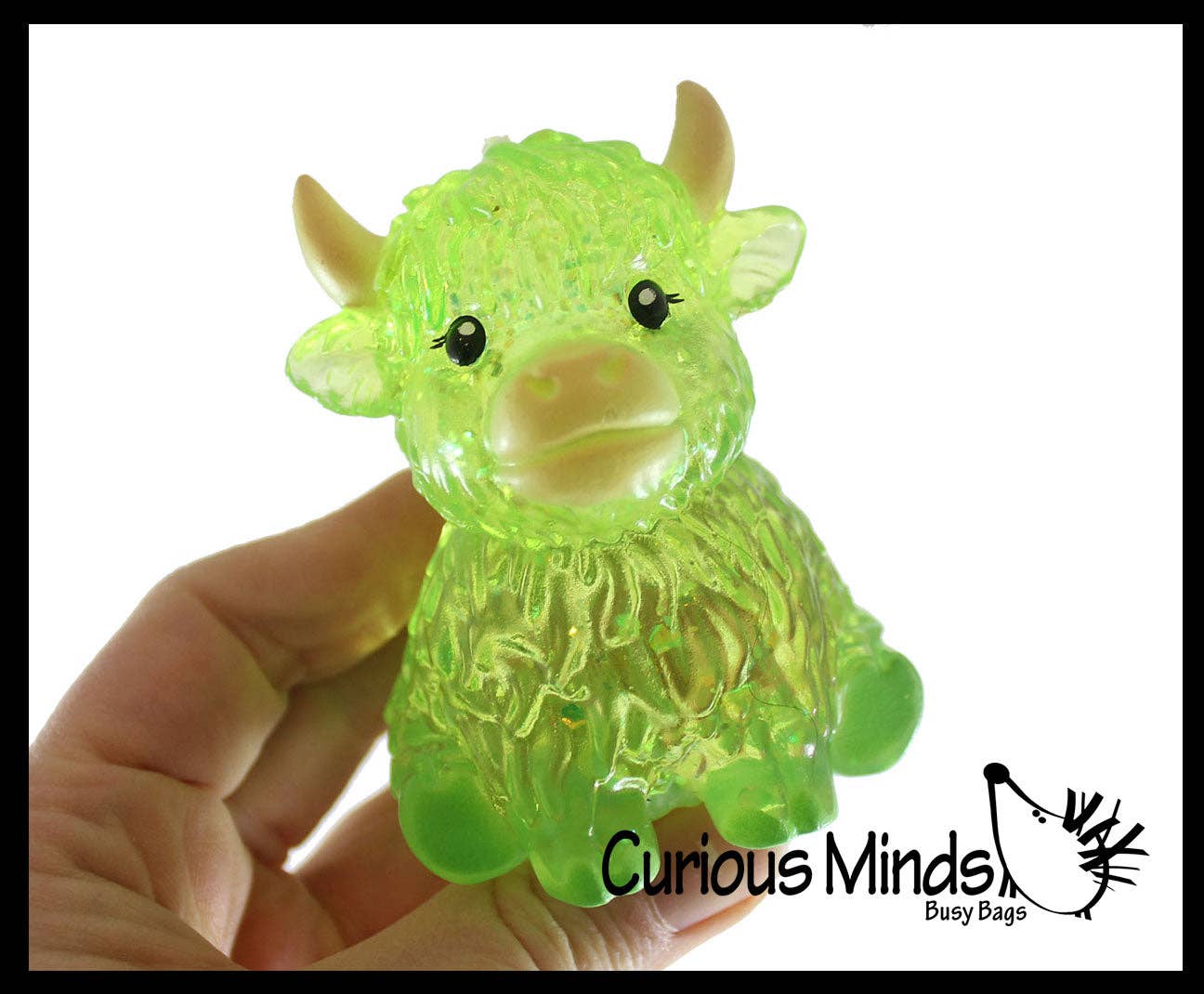 #1034 Highland Cow Shaped Stress Toy