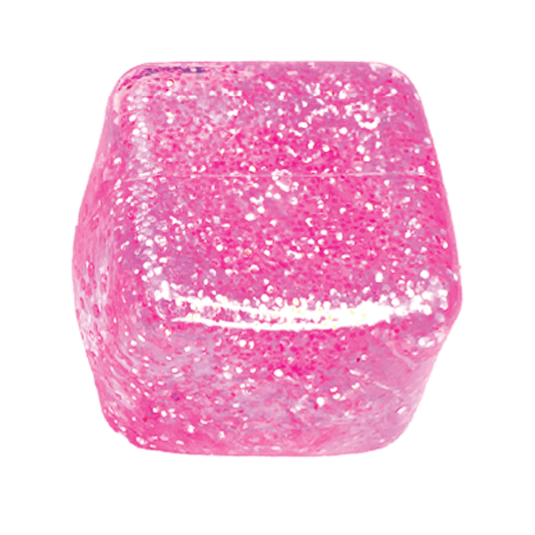 #1023 Fun Doh Glow in the Dark Squishy Sparkle Cube