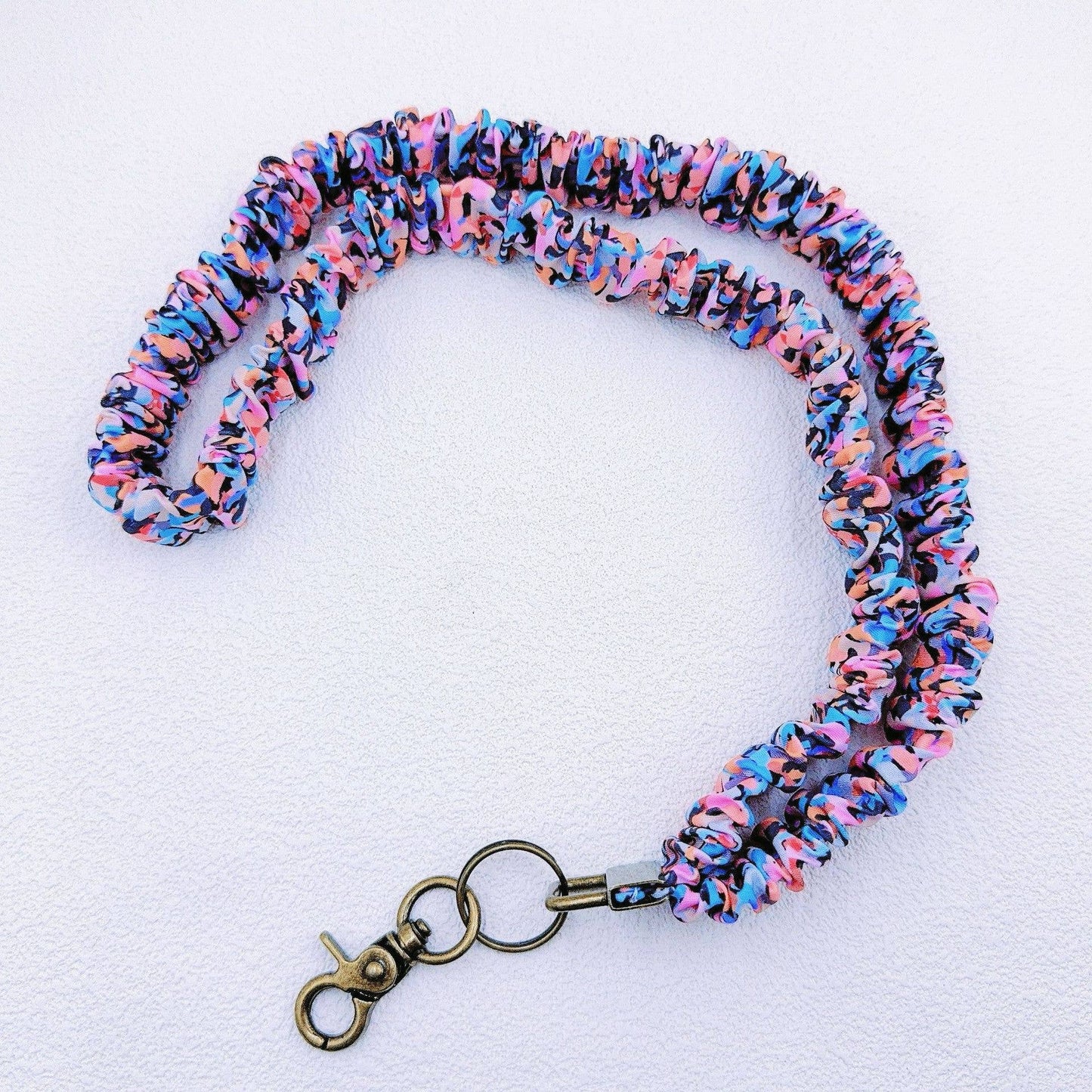 #1027 Vibrant Color Floral Lanyard