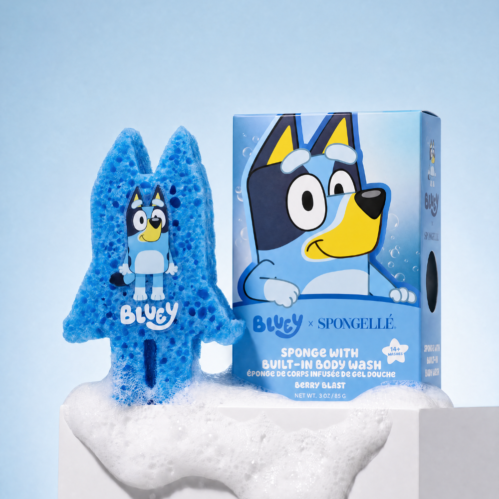 #1160 Bluey Berry Blast Body Buffer | Bluey x Spongellé