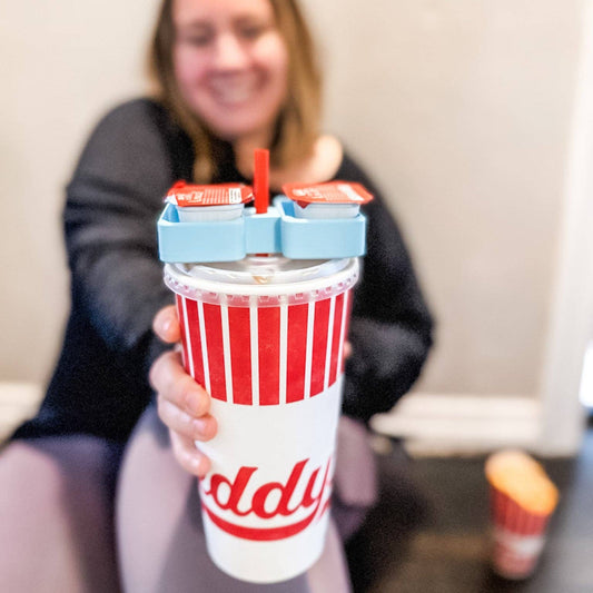#460 Sauce Dipper Straw Holder – The Ultimate On-the-Go Dipping Solution!