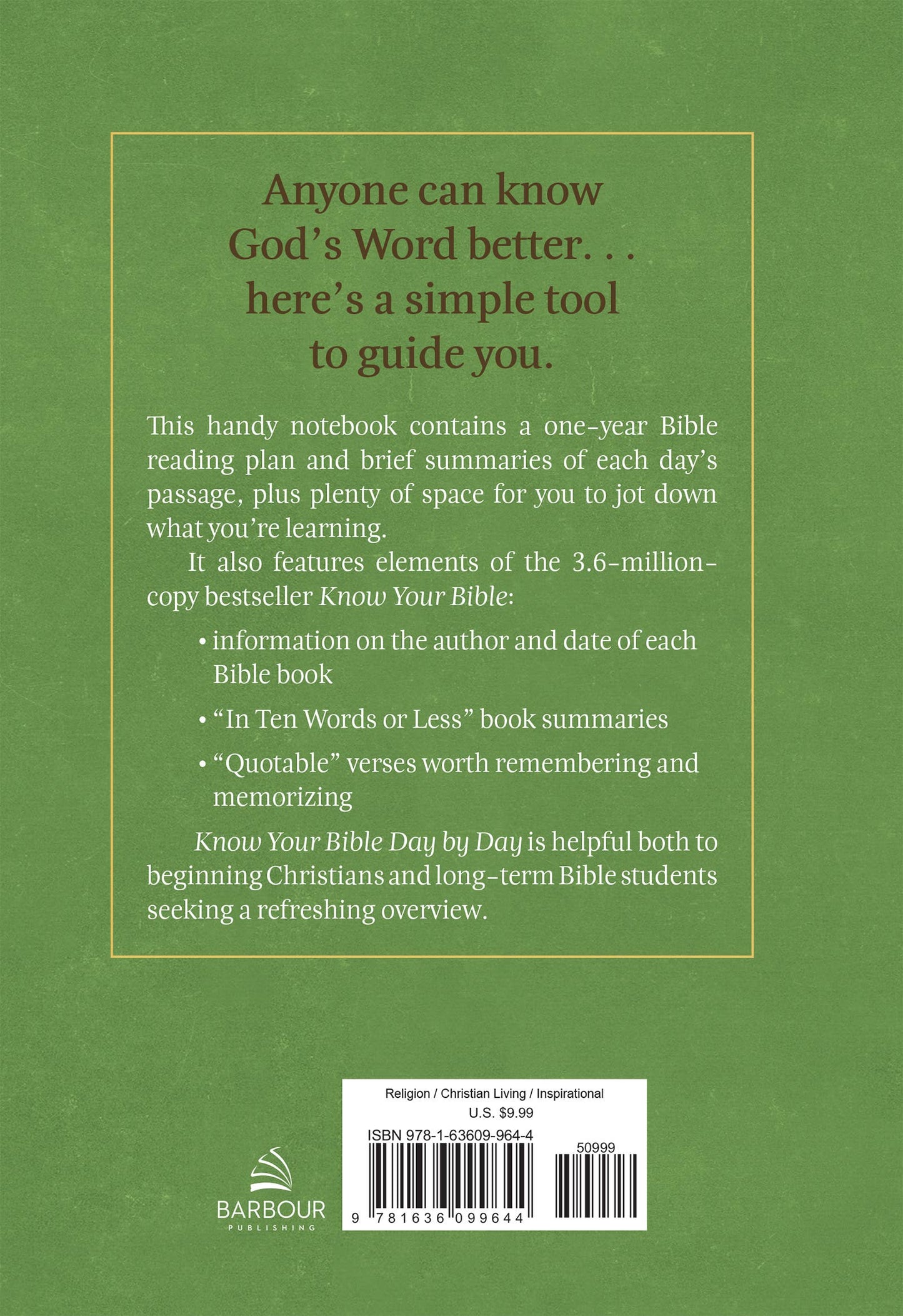 #628 Know Your Bible Day by Day