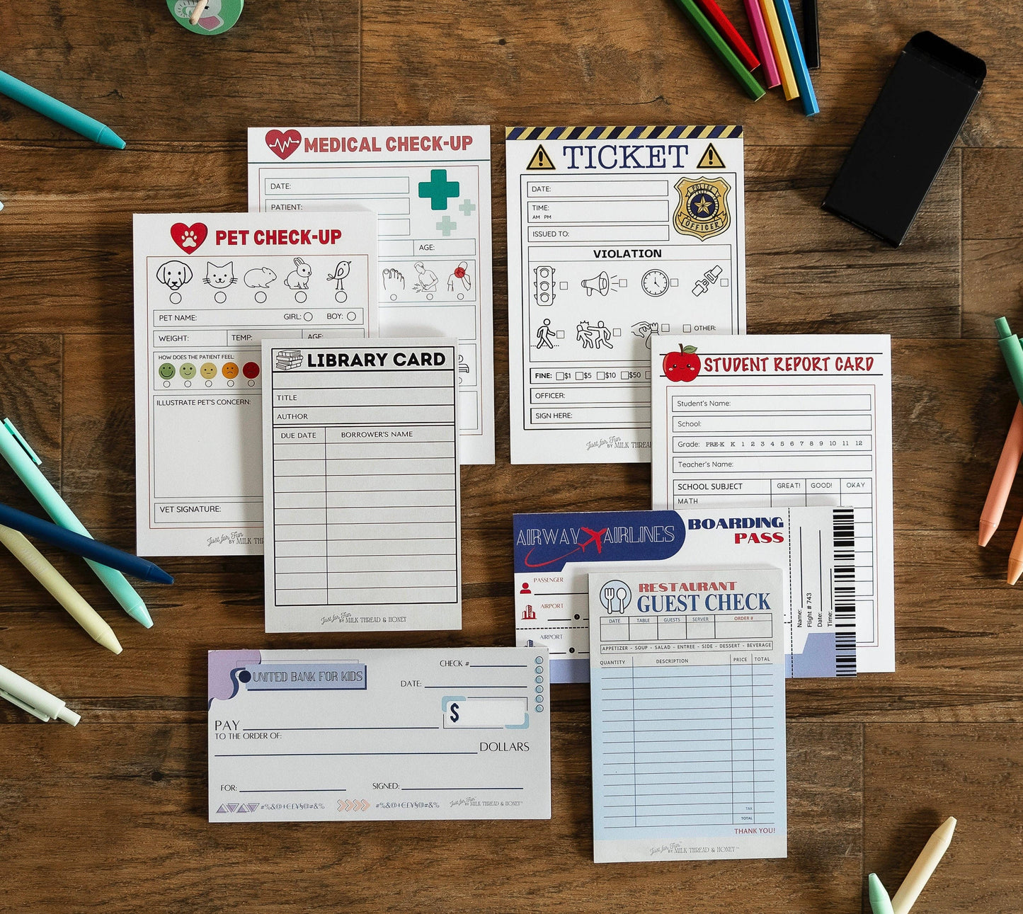 #161 Pretend Play Doctor Medical Check-up Notepad