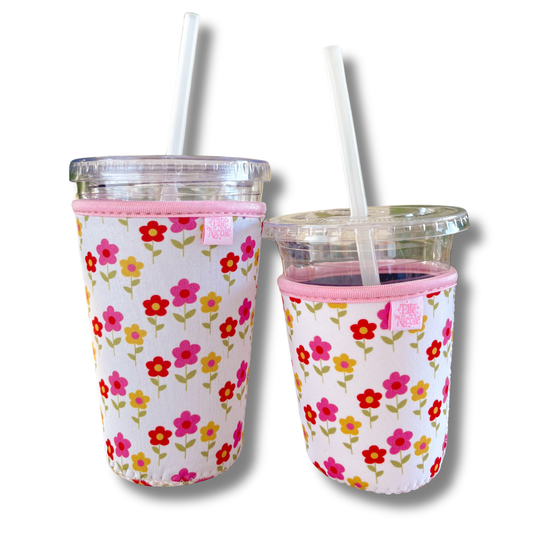 #637 Coffee Cup Cover - Mod Floral