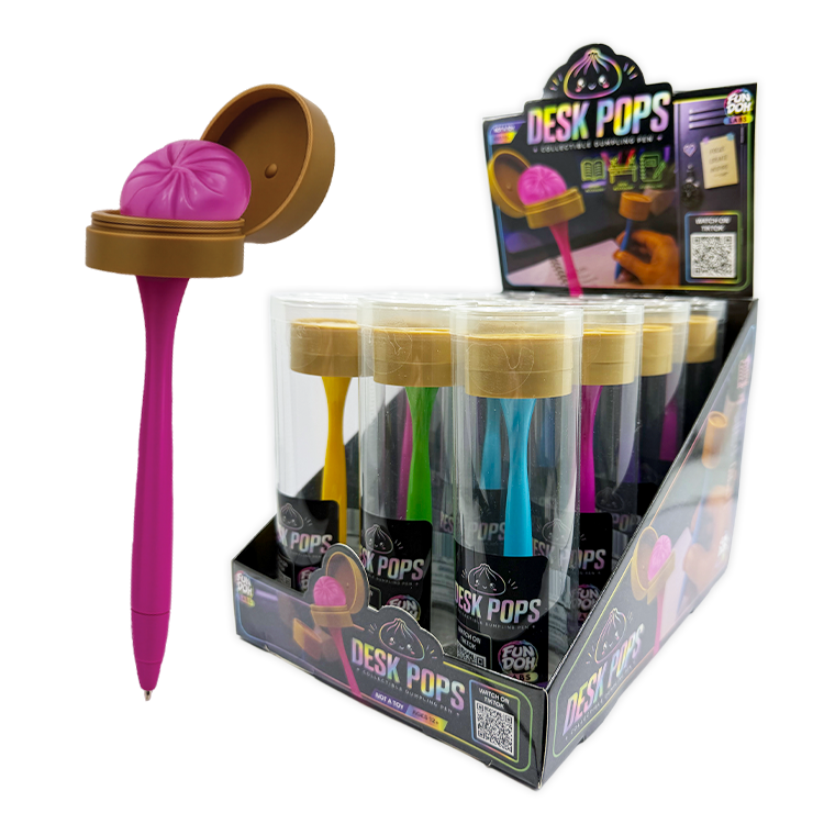 CS #1117 Fun Doh Squishy Dumpling Pen Desk Pop