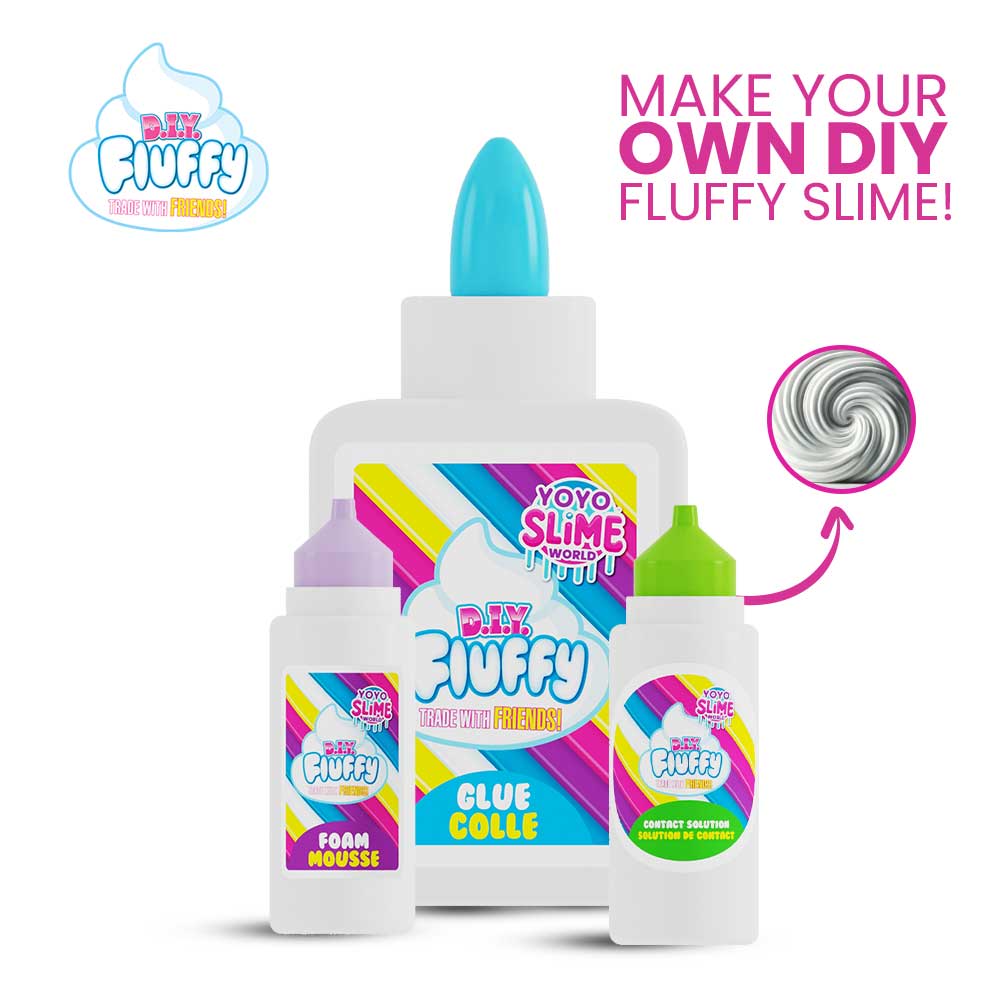 #495 DIY Fluffy & Glitter Slime Kit for Kids