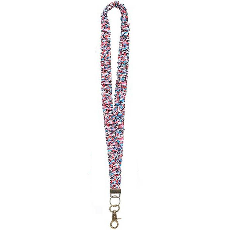 #1027 Vibrant Color Floral Lanyard