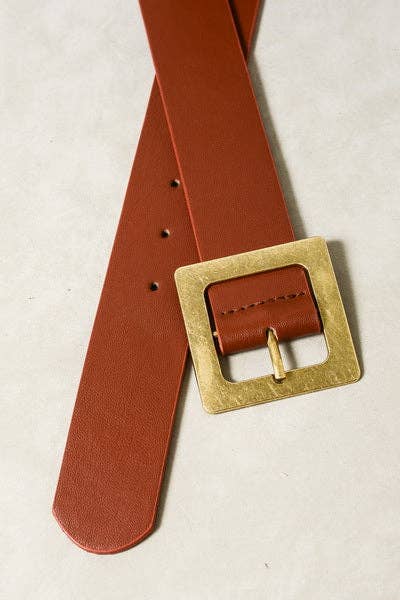 #604 CLASSIC OVERSIZED SQUARE BUCKLE BELTS