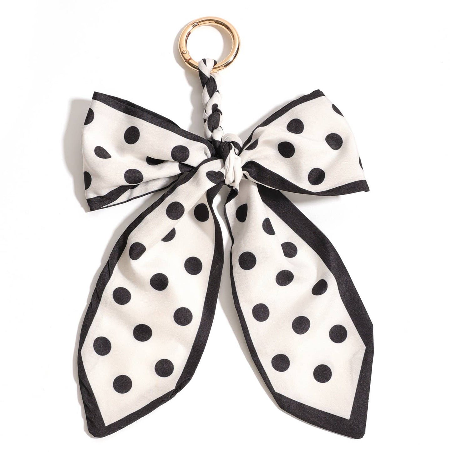 #1093 SCARF BOW BAG CHARM KEYCHAIN