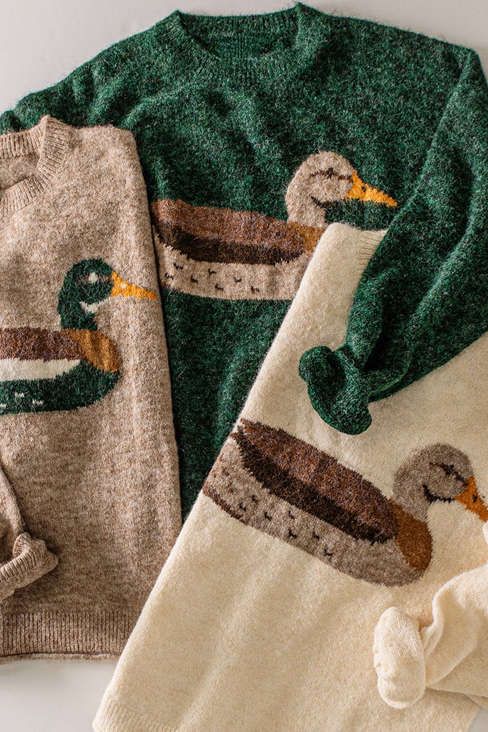 #1061 Cozy Mallard Sweater