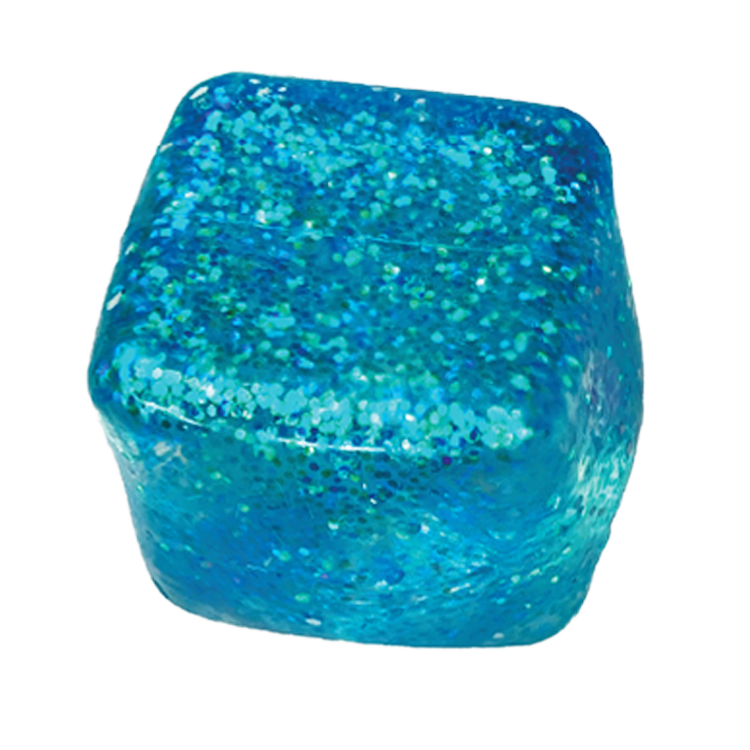 #1023 Fun Doh Glow in the Dark Squishy Sparkle Cube