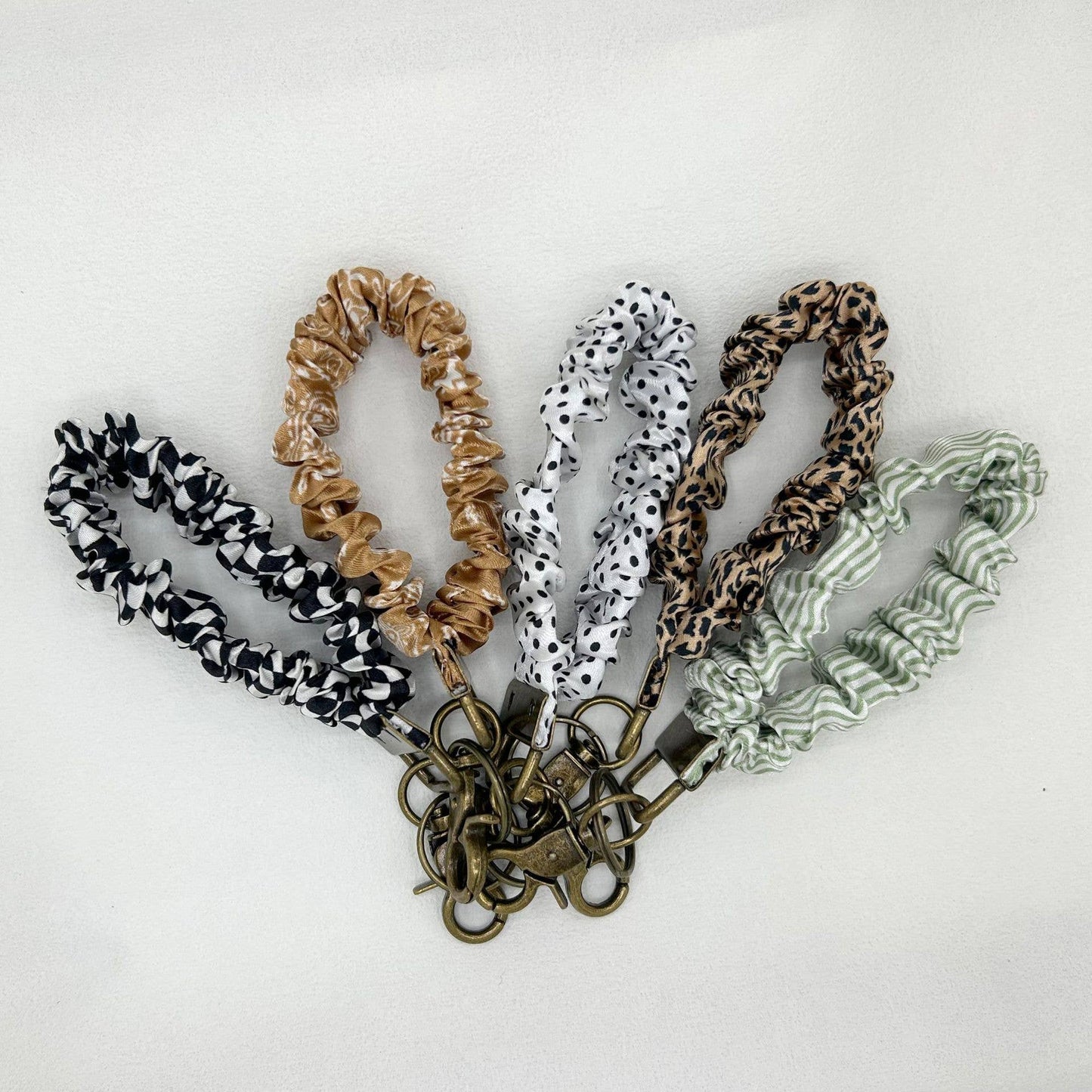 #1031 Scrunchie Lanyard Keychain