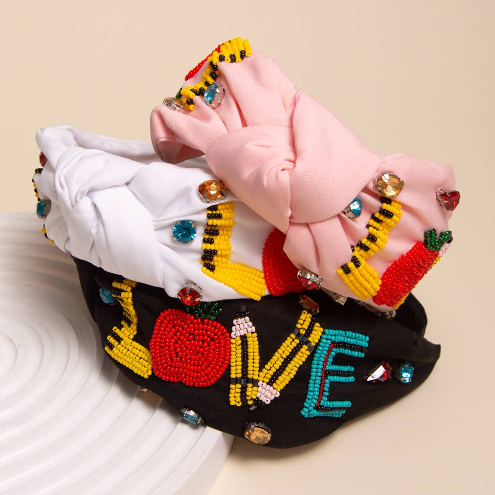 #689 "LOVE" Teacher Headband