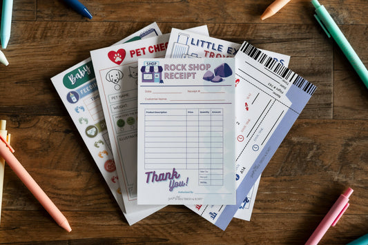 #151 Daycare Log, Boarding Pass, Travel Agent, Pet Check - Set of