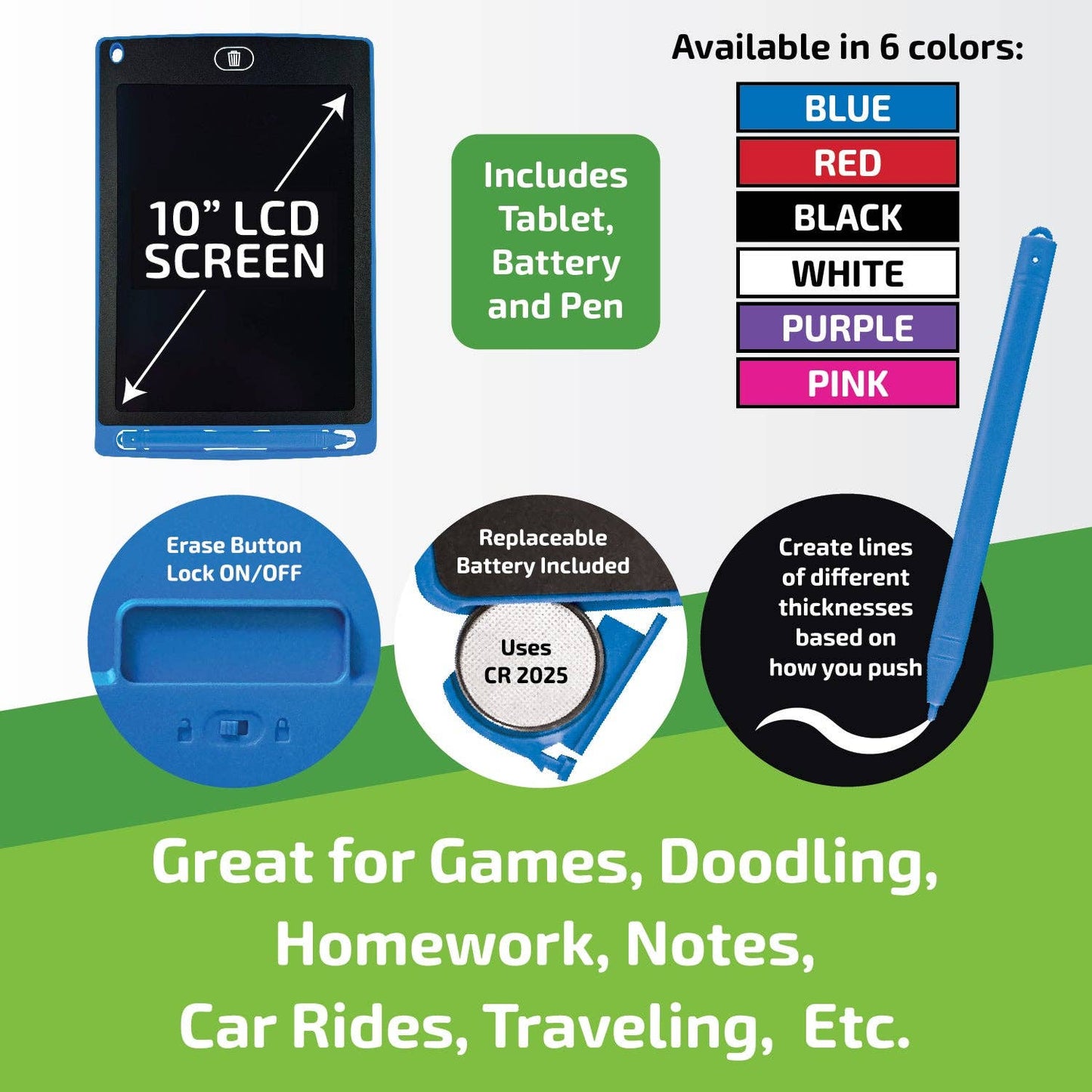 #1007 LCD 10" Drawing Tablet