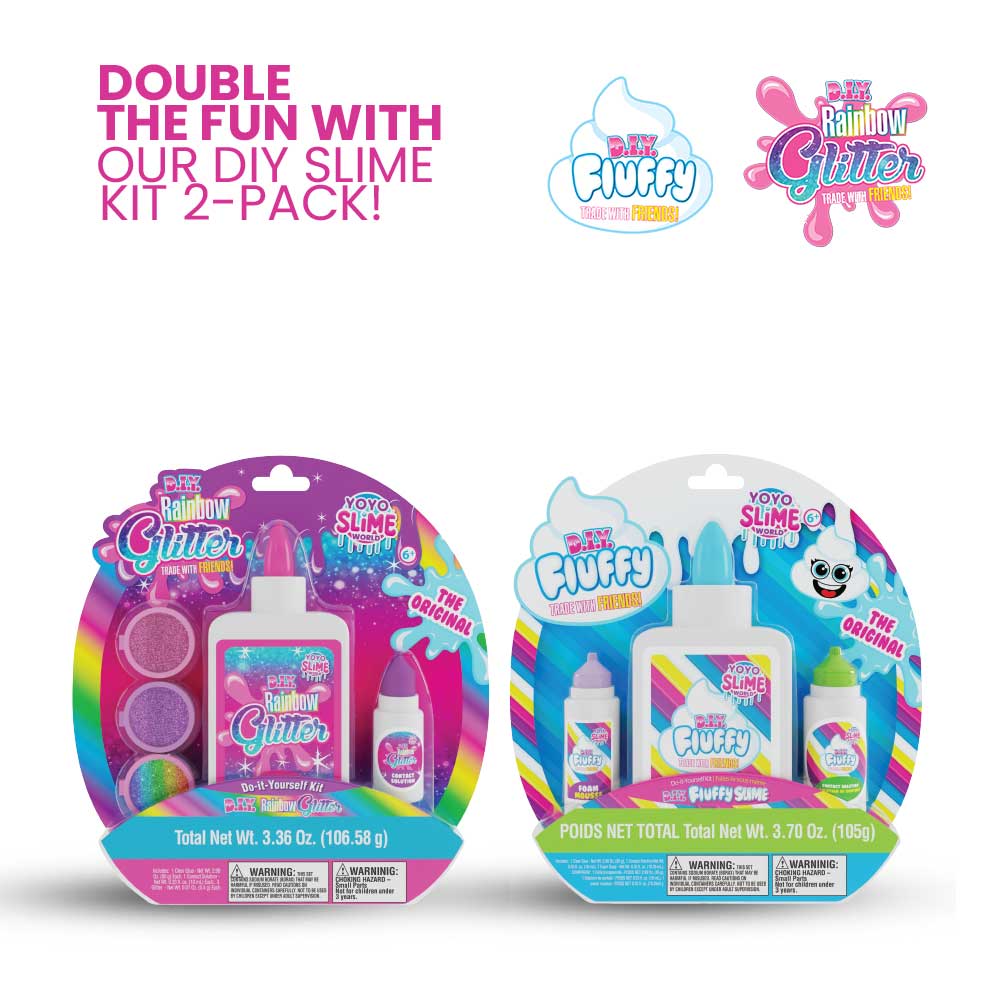 #495 DIY Fluffy & Glitter Slime Kit for Kids